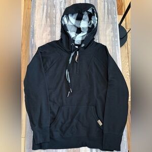 Maurices Black buffalo plaid Hoodie